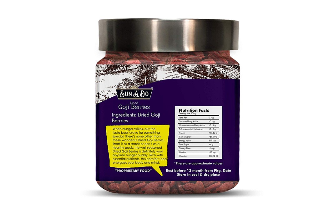 Sun A Do Dried Goji Berries    Jar  150 grams